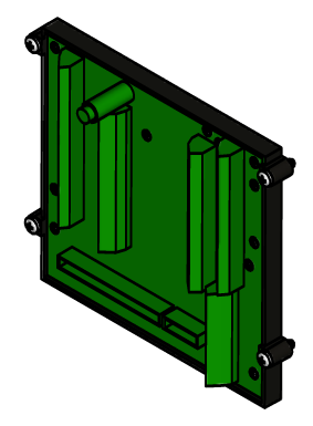 Bild von Leiterplatte Anschlussbereich 230V mit Kabelbaum