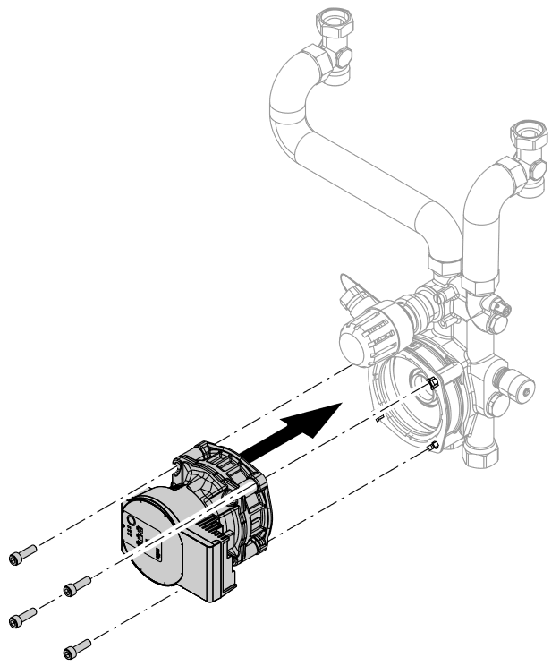 Bild von Pumpenmotor W-HE SC mit Flansch