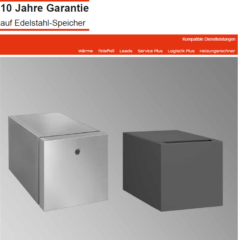 Bild für Kategorie Vitocell 300-H INOX 160-500 L Liegender Speicher