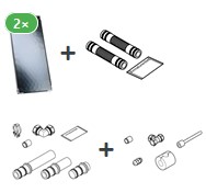 Bild von Kollektorpaket mit 2x Vitosol 100-FM 5,0 m²