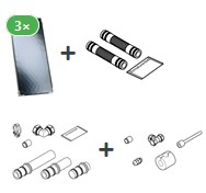 Bild von Kollektorpaket mit 3x Vitosol 100-FM 7,5 m²