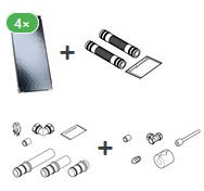 Bild von Kollektorpaket mit 4x Vitosol 100-FM 10 m²