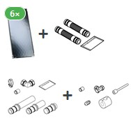 Bild von Kollektorpaket mit 6x Vitosol 100-FM 15 m²