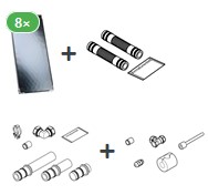 Bild von Kollektorpaket mit 8x Vitosol 100-FM 20 m²