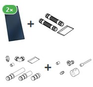Bild von Kollektorpaket mit 2x Vitosol 200-FM 5,0 m²
