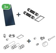 Bild von Kollektorpaket mit 3x Vitosol 200-FM 7,5 m²