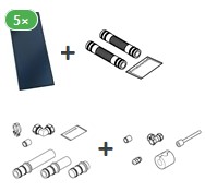 Bild von Kollektorpaket mit 5x Vitosol 200-FM 12,5 m²