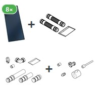 Bild von Kollektorpaket mit 8x Vitosol 200-FM 20 m²
