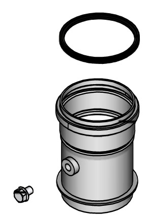 Bild von Kesselanschluss-Stück Ø110 L=175 mm