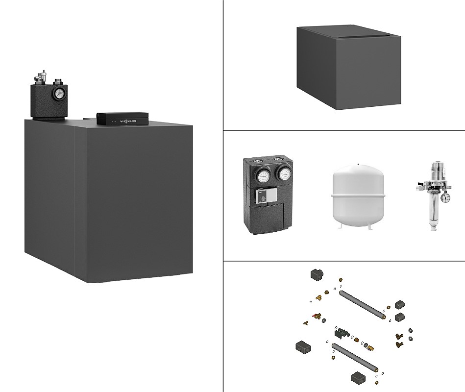 Bild von Paket Vitoladens 300-C 29kW modulierend mit Vitocell 100-H CHAA 160 Liter