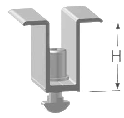 Bild von Mittelklemme OT 35mm (VPE 10 Stück) Silber