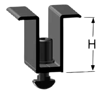 Bild von Mittelklemme OT 35mm (VPE 10 Stück) Schwarz