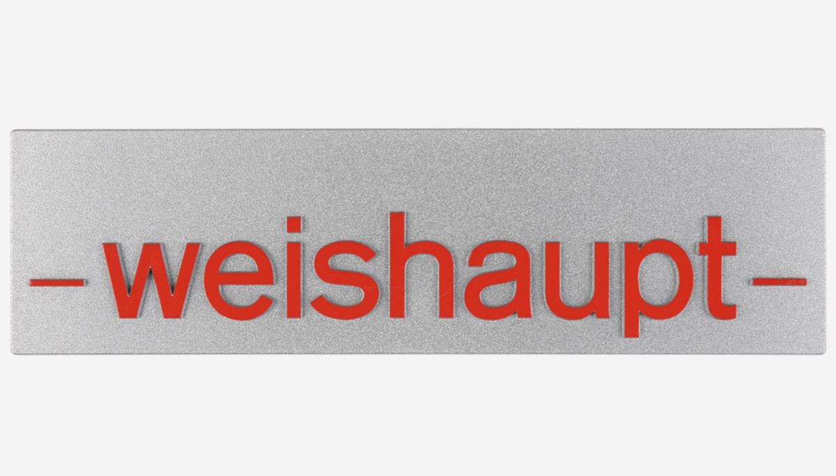 Bild von Firmenschild -Weishaupt- Gr.3