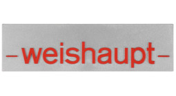 Bild von Firmenschild -weishaupt- Gr.3 W30, W40