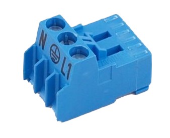 Bild von Gegenstecker 3-polig blau - LP, A1, SKP1