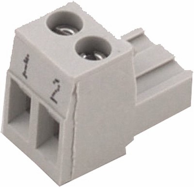 Gegenstecker 2-polig grau - Wolf 279406199  Loebbeshop Heizung und  Ersatzteile online einkaufen