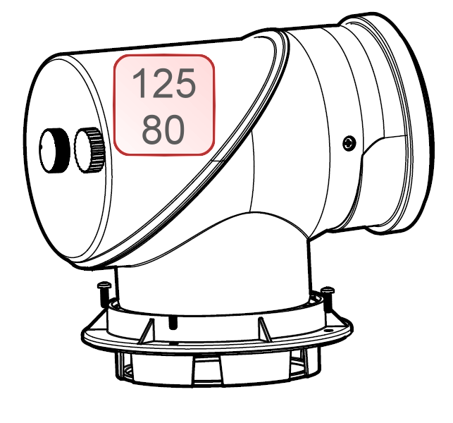 Bild von Kesselanschluss-Revisionsbogen DN125/80 87°