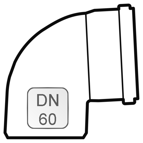 Bild von Bogen PP DN60 87 Grad