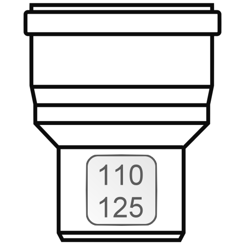 Bild von Aufweitung DN 110 >125 PP zentrisch