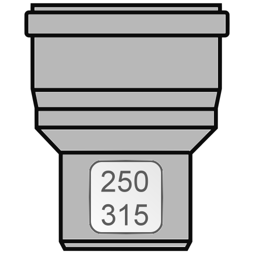 Bild von Aufweitung DN 250 >315 PPs zentrisch