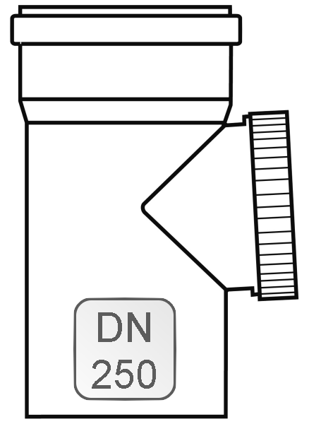 Bild von Revisionsstück PP DN250