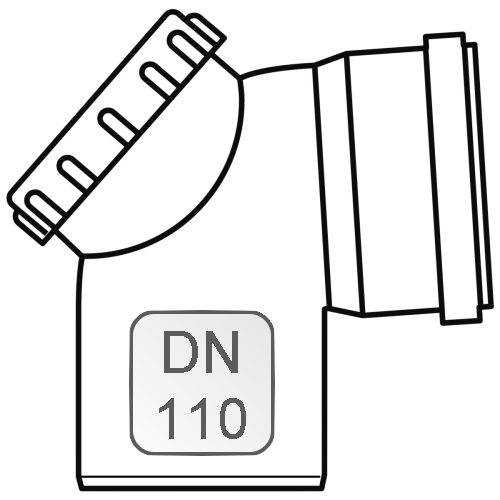 Bild von Revisionsbogen PP DN110 87°