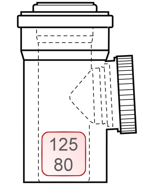 Bild von Revisionsstück PP/PP DN125/80