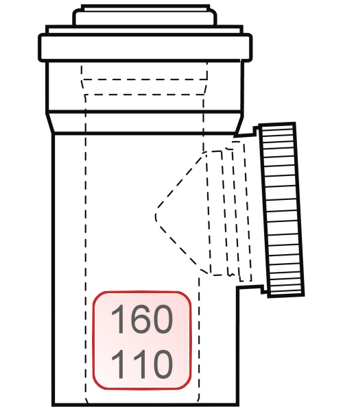 Bild von Revisionsstück PP/PP DN160/110