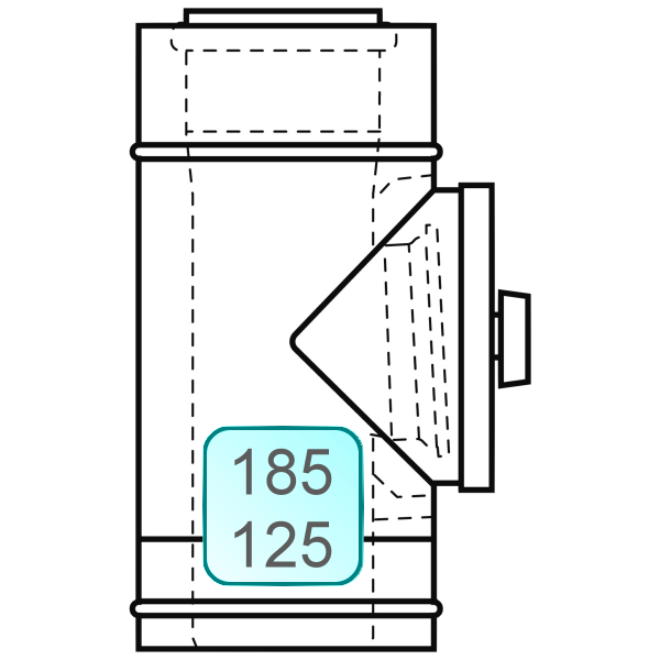 Bild von Revisionsstück INOX/PP 185/125