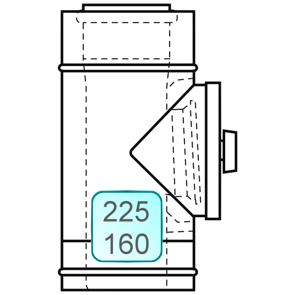 Bild von Revisionsstück INOX/PP 225/160