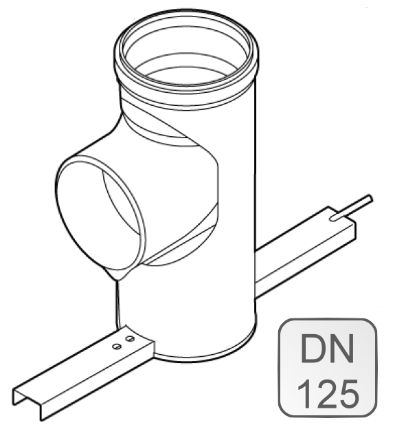 Bild von Stützbogen-Set PP DN125