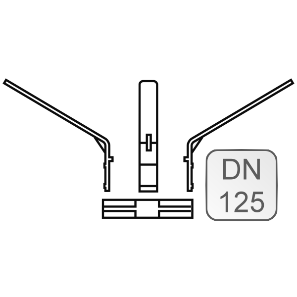 Bild von Abstandhalter PP 125 für starres Abgasrohr