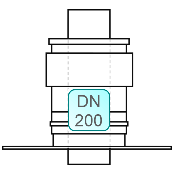 Bild von Schachtabdeckung INOX/PP-UV DN 200