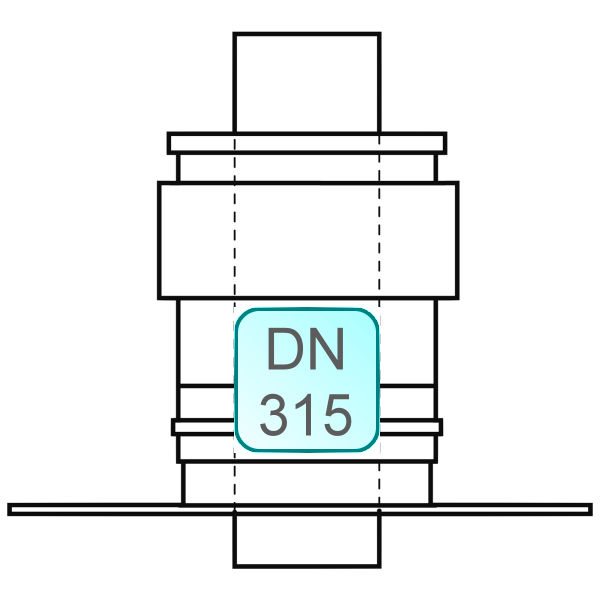 Bild von Schachtabdeckung INOX/INOX DN 315