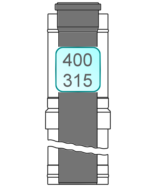 Bild von Dachdurchführung INOX/PPs grau DN 400/315