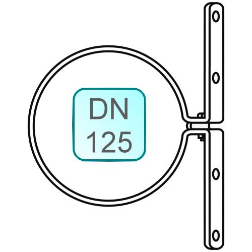 Bild von Sparrenschelle DN 125 INOX