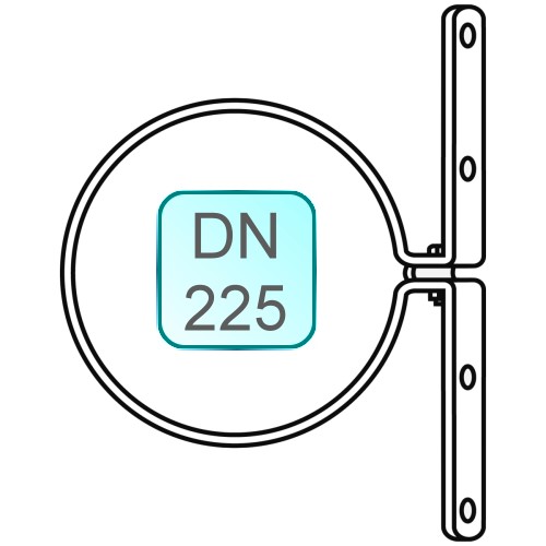 Bild von Sparrenschelle DN 225 INOX