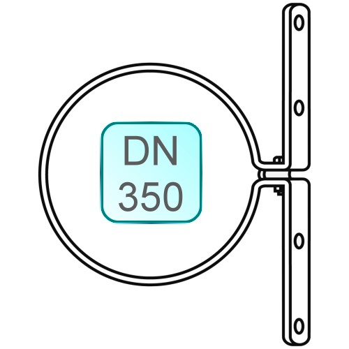 Bild von Sparrenschelle DN 350 INOX