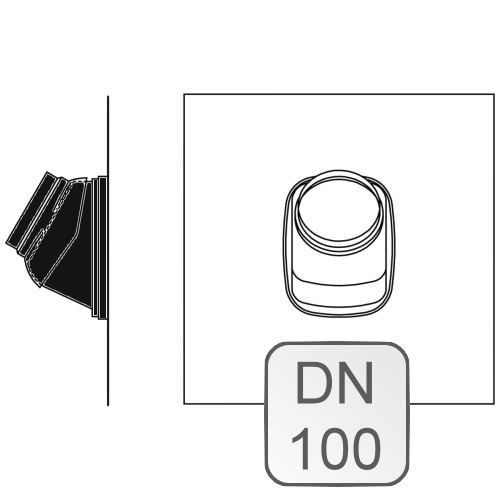 Bild von Universal-Dachziegel bleifrei schwarz DN100 15°-60°