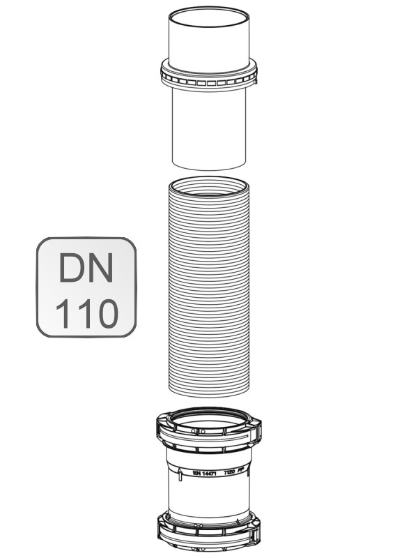 Bild von Reparaturset Flexrohr DN 110