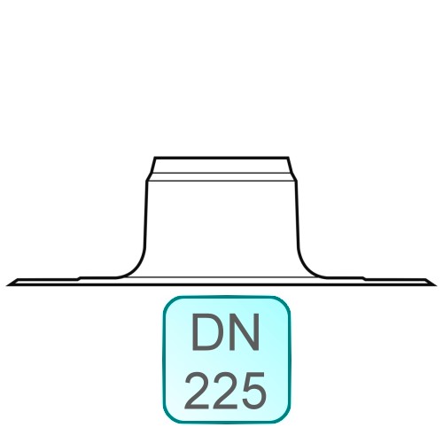 Bild von Flachdachkragen INOX DN225