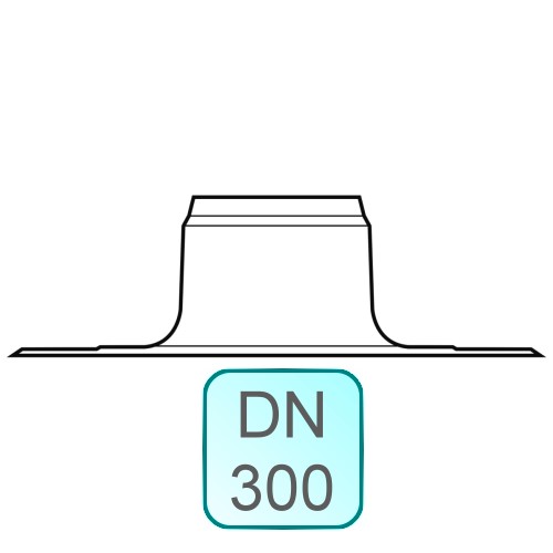 Bild von Flachdachkragen INOX DN300