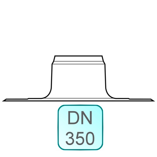 Bild von Flachdachkragen INOX DN350