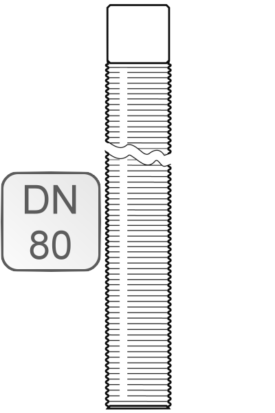 Bild von Flexrohr PP DN80 12,5 Meter