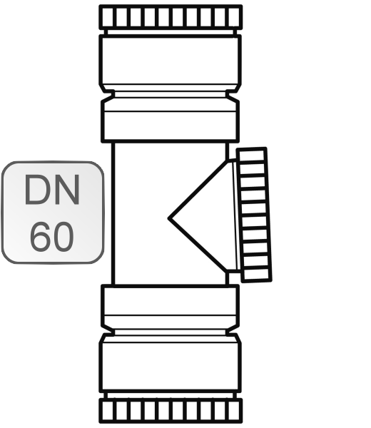 Bild von Revisionsstück PPs DN60 flex