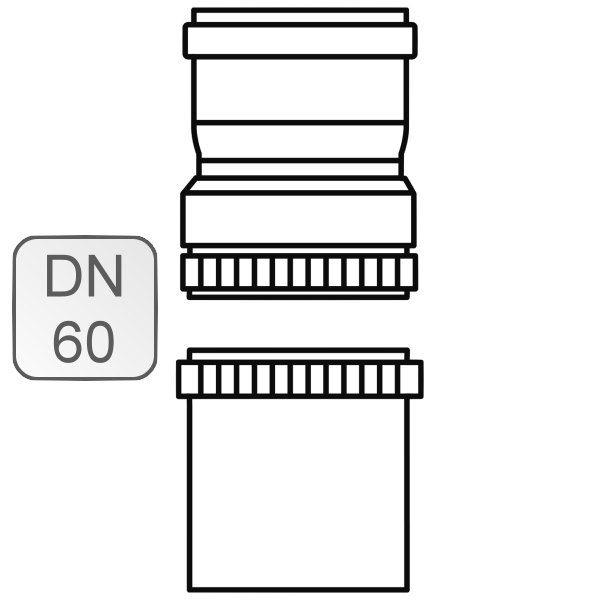 Bild von Flexrohr Adapter-Set PPs DN60