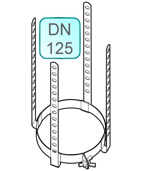 Bild von Abhängung DN125 INOX für Flexrohr