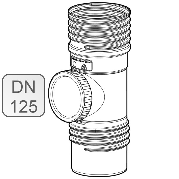 Bild von Revisionsstück PP DN125 flex