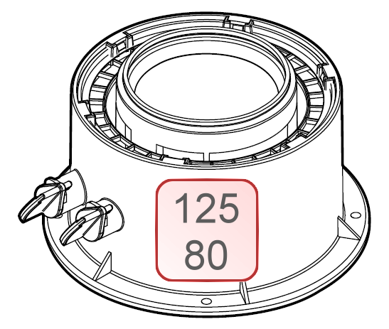 Bild von Universal-Kesselanschlussstück DN125/80 PP weiß/PP