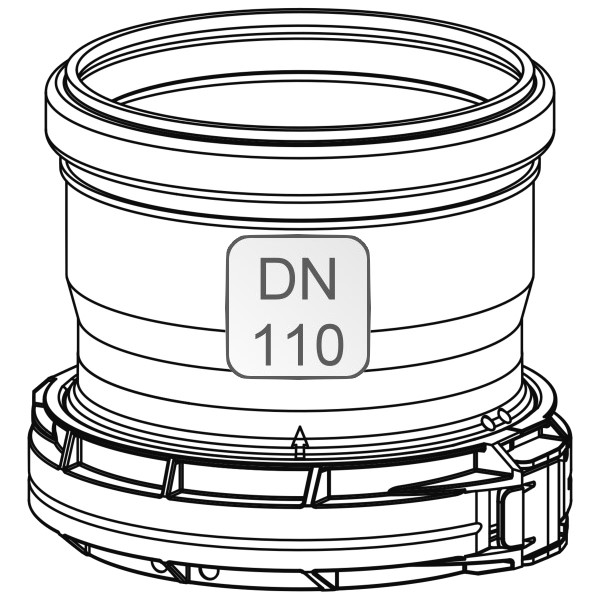 Bild von Muffe PP für Flexrohr DN110